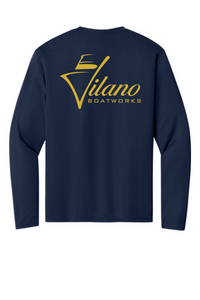 Vilano Boatworks – Navy Performance Long Sleeve Tee