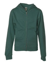 Youth Midweight Full-Zip Hoodie | Independent Trading Co