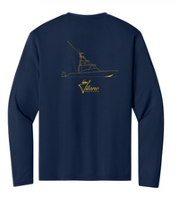 Vilano Boatworks 47 – Navy Performance Long Sleeve Tee