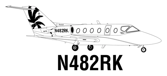 Island Bird, Registration Lettering