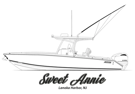 Sweet Annie original boat artwork