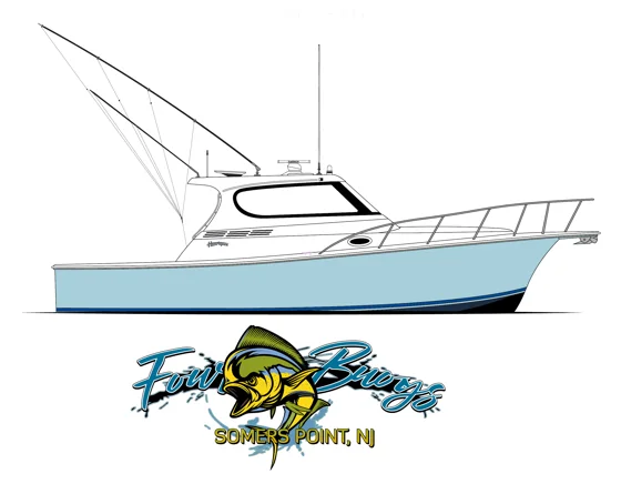 Sportfishing with Offshore Emblem, Artwork