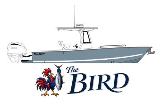 The Bird original boat artwork