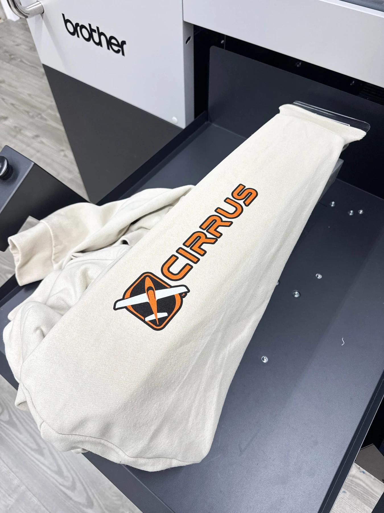 Actual Cirrus sleeve print at the print shop