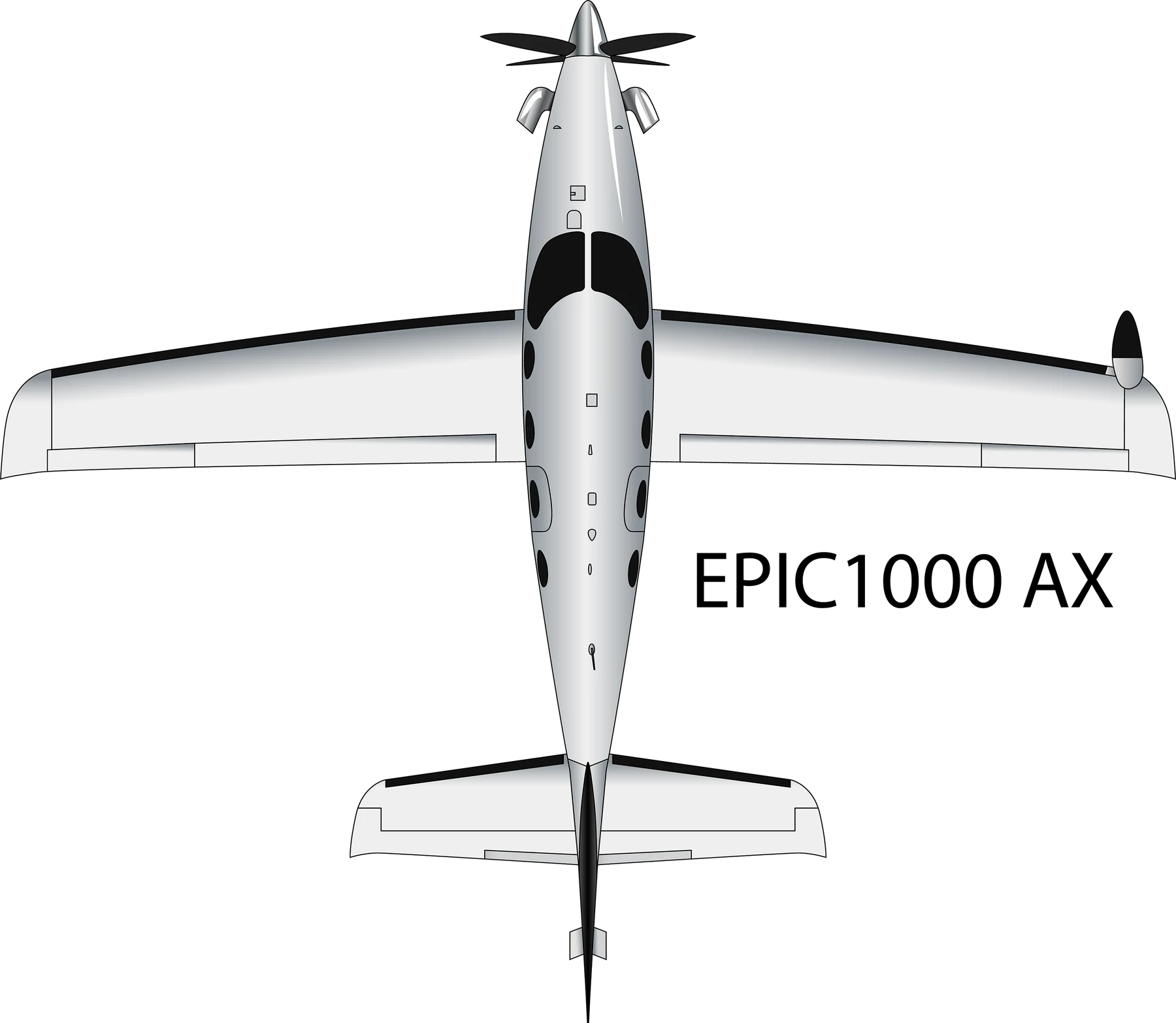 EPIC1000 AX Aircraft Artwork supplied Simat aircraft illustration