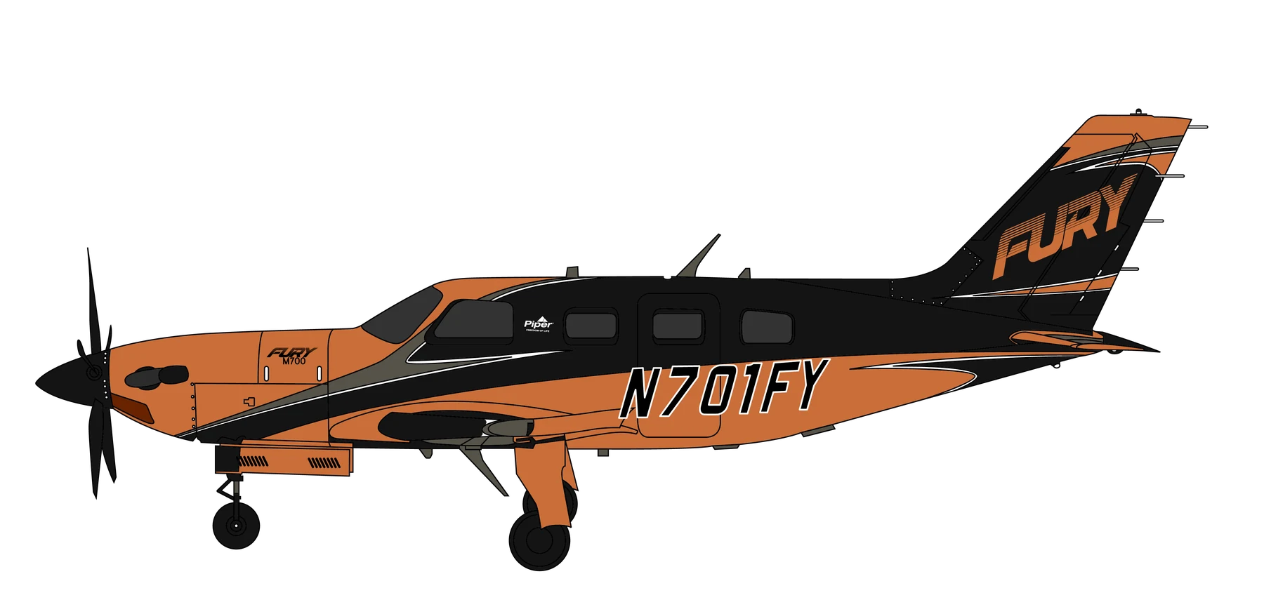 Piper Fury M700 additional supplied artwork view 1