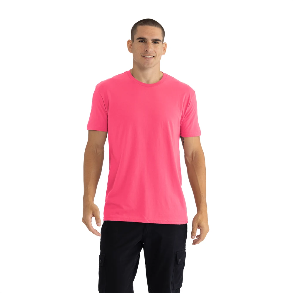 Next Level 3600 Cotton T-Shirt · Hot Pink · model front · Garment reference
