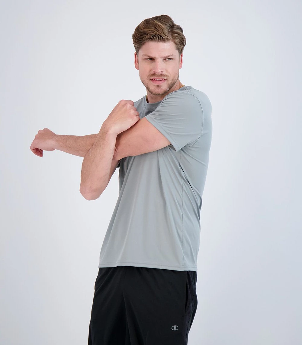 Denali 42325 Men's Teaser Short Sleeve Sun Protective Shirt · Smoke · front · Garment reference