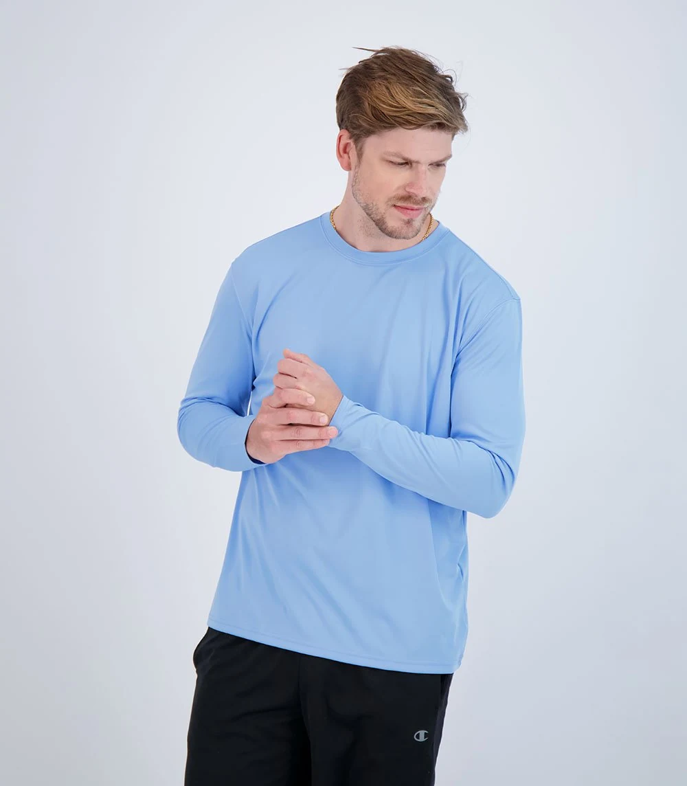 Denali 42327 Men's Teaser Long Sleeve Sun Protective Shirt in Delph Blue; supplier garment reference