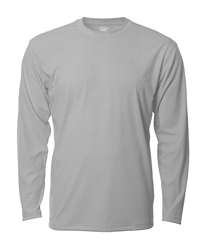 Denali 42327 Men's Teaser Long Sleeve Sun Protective Shirt · Light Grey · front · Garment reference