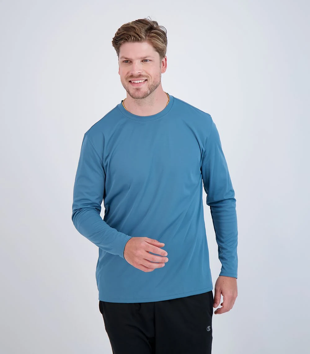 Denali 42327 Men's Teaser Long Sleeve Sun Protective Shirt · Stars & Stripes Blue · front · Garment reference
