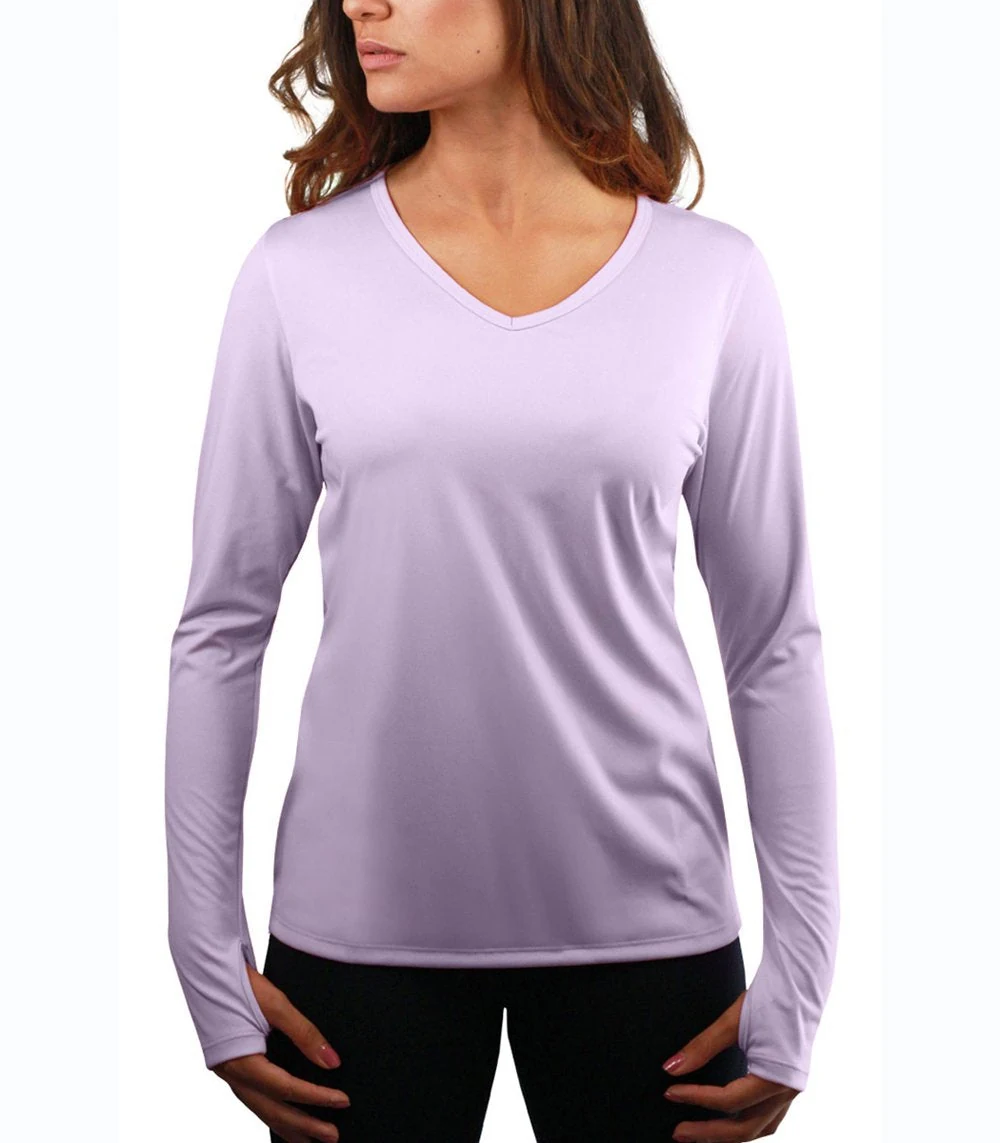 Denali 58127 Women's Bonita Long Sleeve V-Neck · Orchid · front · Garment reference
