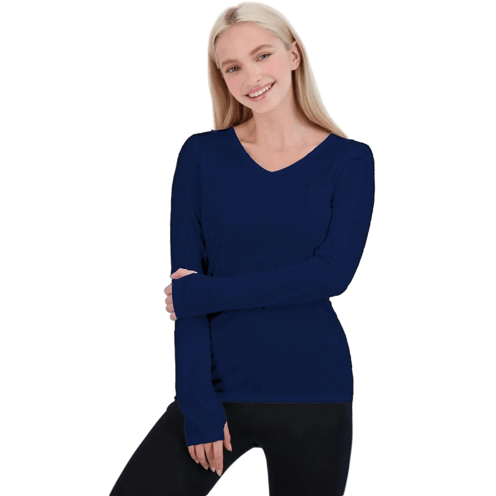 Denali 58127 Women's Bonita Long Sleeve V-Neck supplier garment image · front