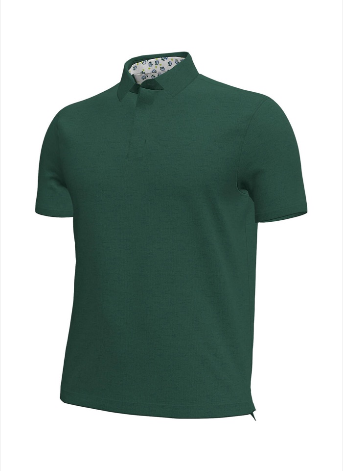 Under Armour UM0999 Men's Aura Heather Polo · Campus Ivy · Supplier photo