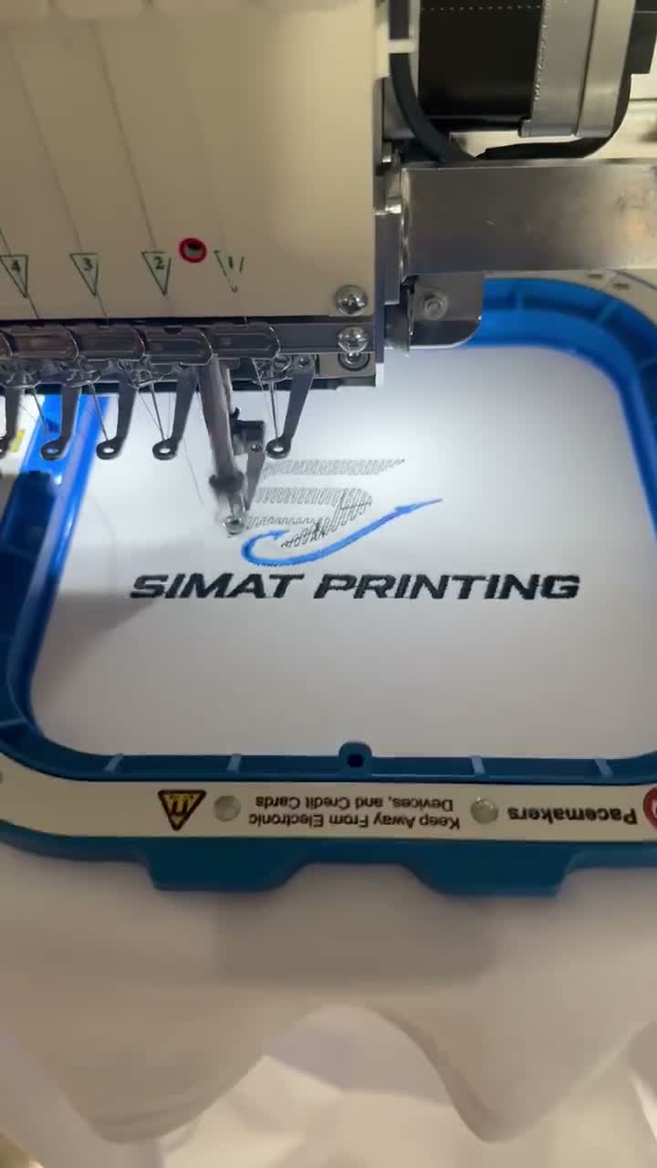 Actual embroidery production detail