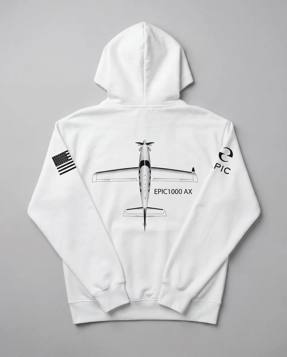 Supplied aircraft-artwork hoodie mockup