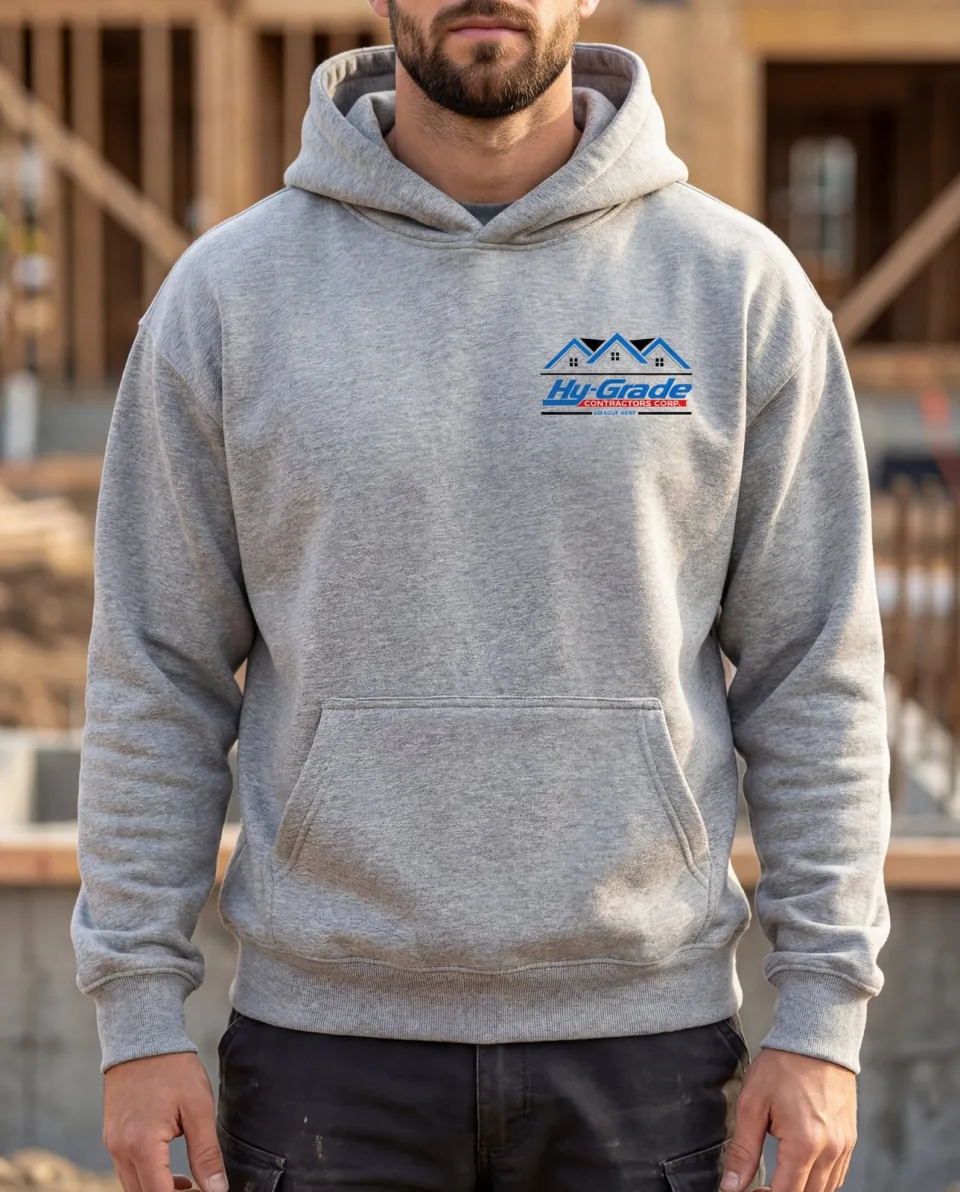 Supplied construction company hoodie mockup