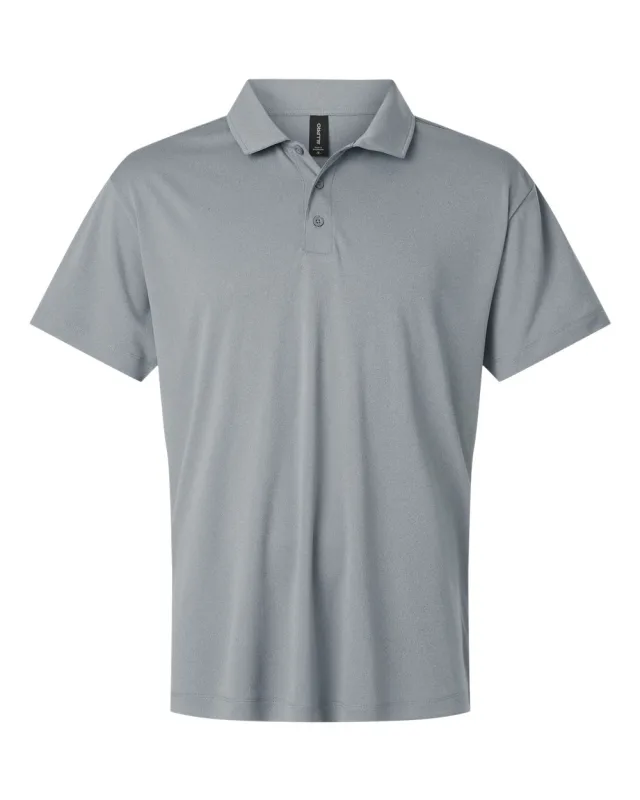 41800 Men's Pro-Lock Performance Polo · Heather Steel · front · Garment reference