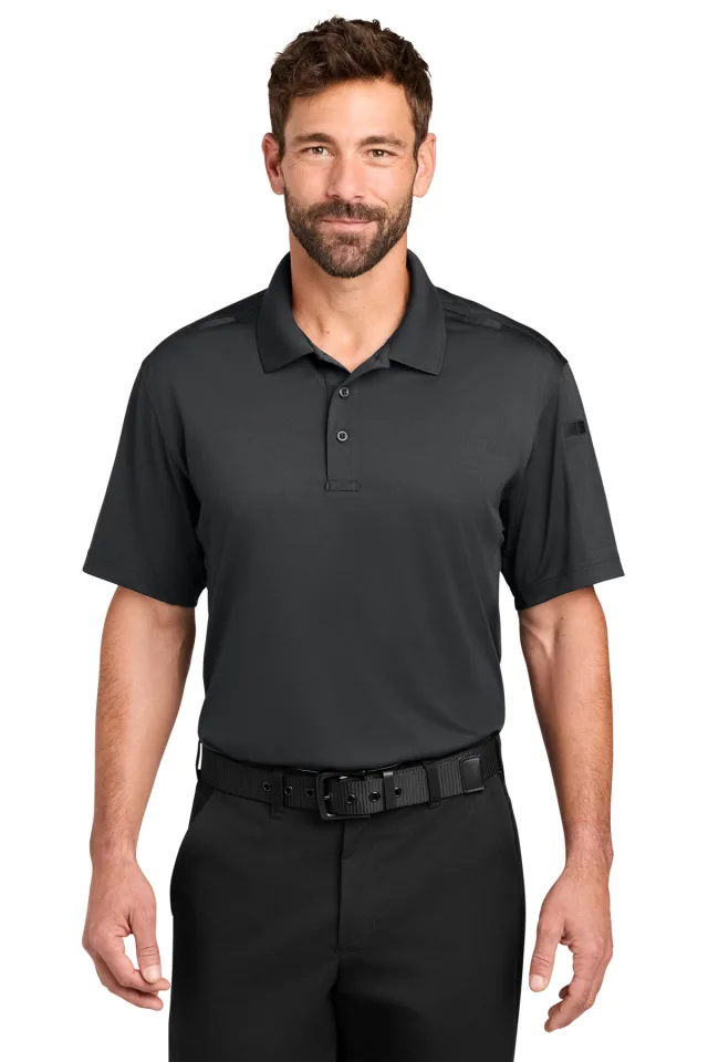 CornerStone® Workwear Pro Tactical Polo · Echo Steel · front · Garment reference