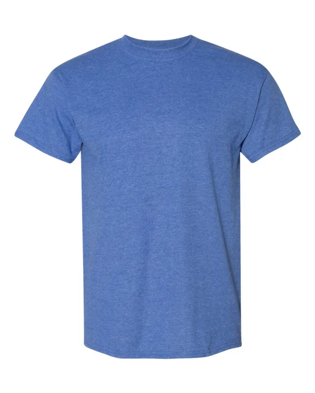 8000 Unisex DryBlend® T-Shirt · Heather Deep Royal · front · Garment reference