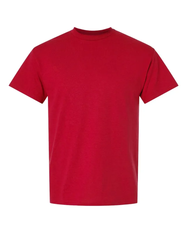 8000 Unisex DryBlend® T-Shirt · Red · front · Garment reference