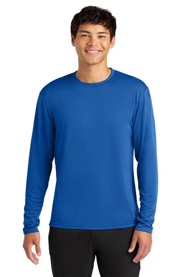 A4 Cooling Performance Long Sleeve Tee · Royal · front · Garment reference