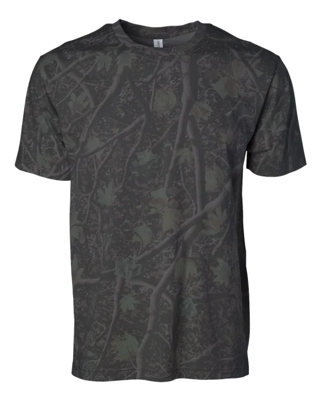 PRM180PT Unisex Premium T-Shirt · Darkwood Tree Camo · front · Garment reference