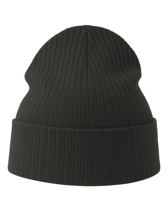 RIO Sustainable Rib Cuffed Beanie · Dark Grey · front · Garment reference