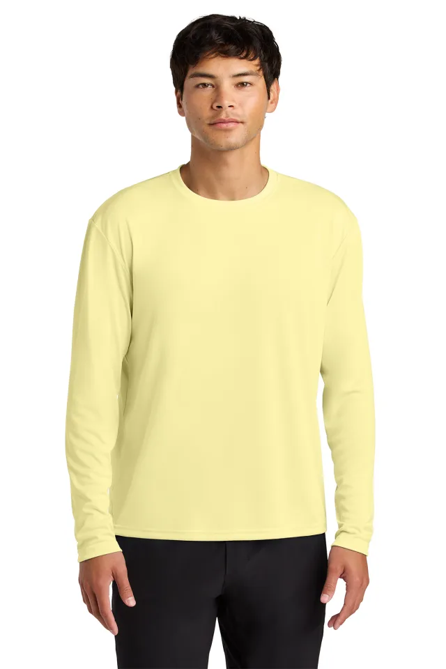 A4 Cooling Performance Long Sleeve Tee · Light Yellow · front · Garment reference