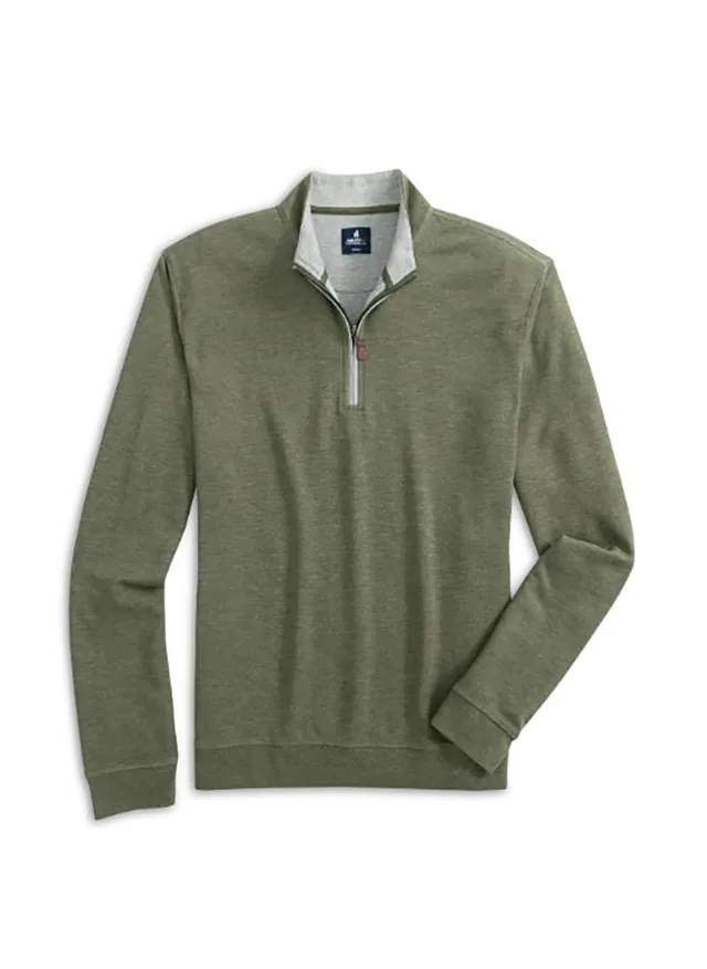 Johnnie-O Men's Sully Quarter-Zip · Sequoia · Supplier photo