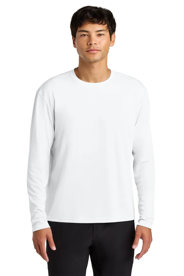 A4 Cooling Performance Long Sleeve Tee · White · front · Garment reference