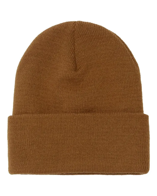 1501KC Cuffed Beanie · Caramel · front · Garment reference