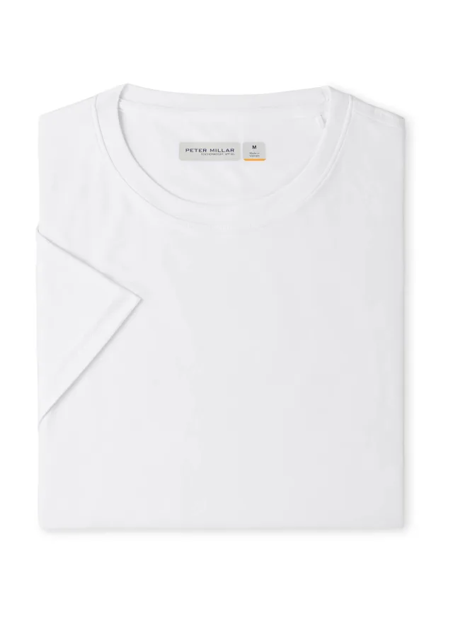 Peter Millar Men's Featherweight Performance T-Shirt · White · Supplier photo