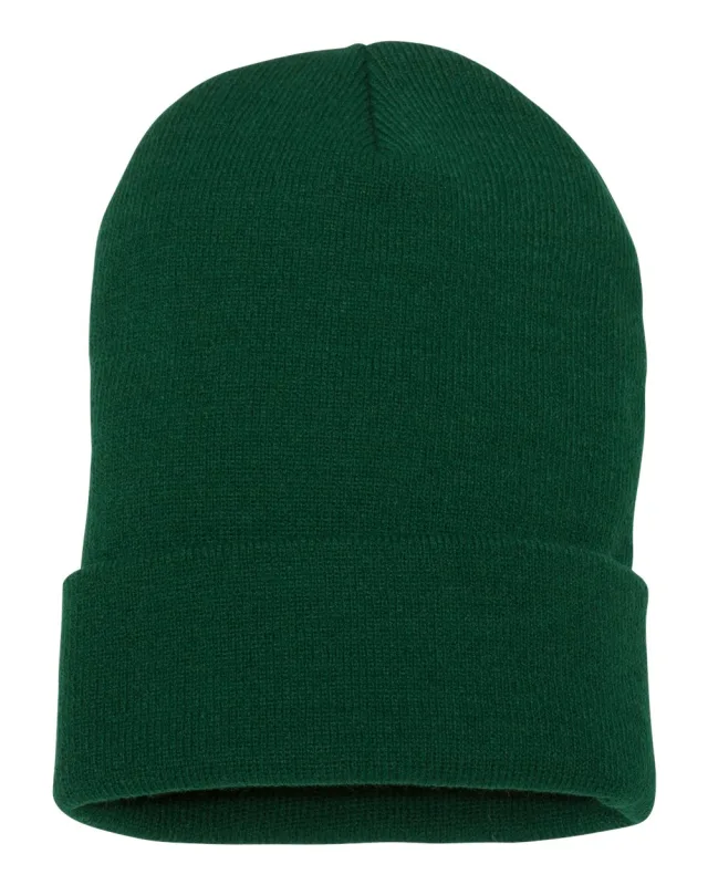 1501KC Cuffed Beanie · Spruce · front · Garment reference