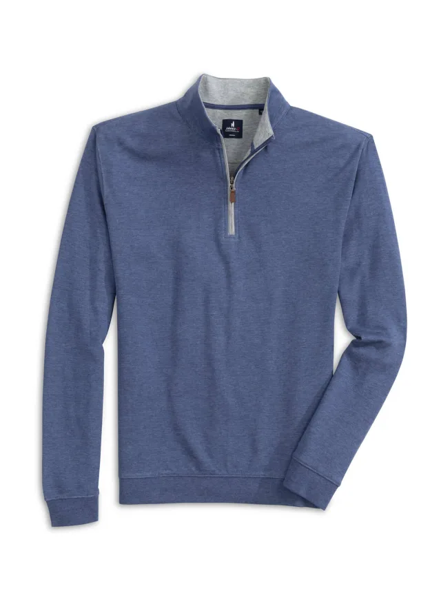 Johnnie-O Men's Sully Quarter-Zip · Sapphire · Supplier photo