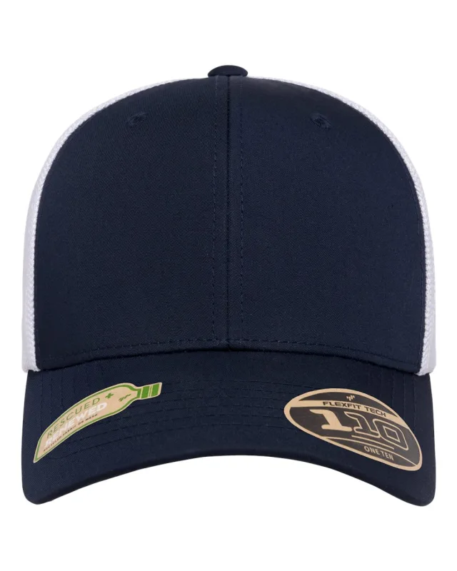 110R 110® Recycled Mesh Cap · Navy/ White · front · Garment reference