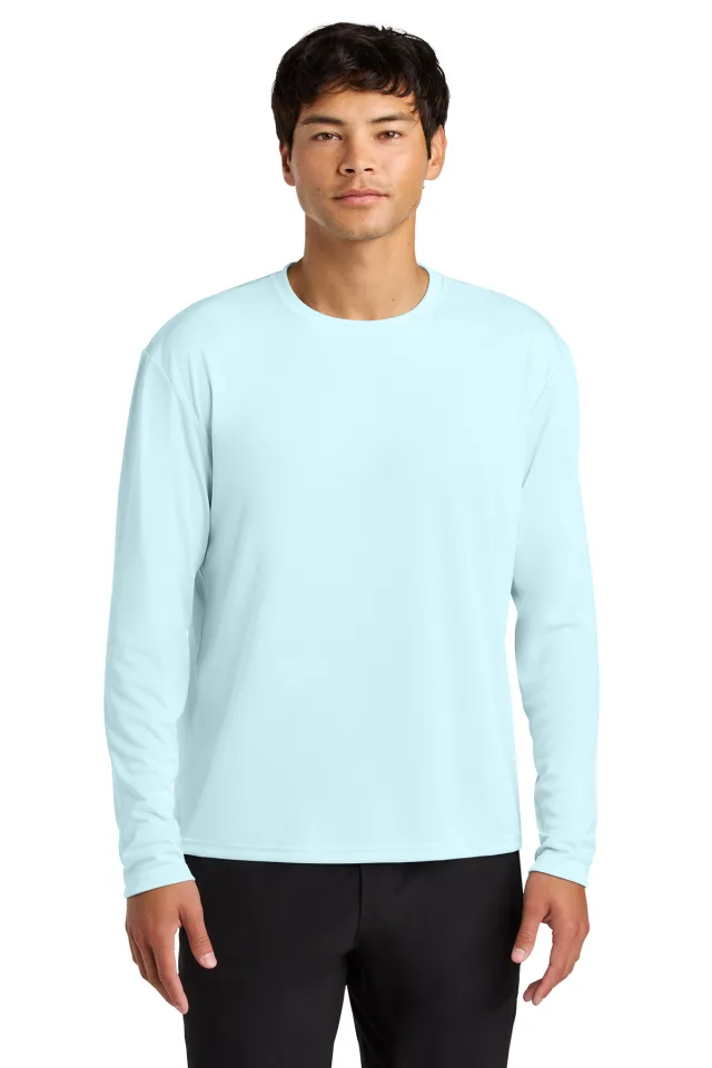 A4 Cooling Performance Long Sleeve Tee · Pastel Blue · front · Garment reference