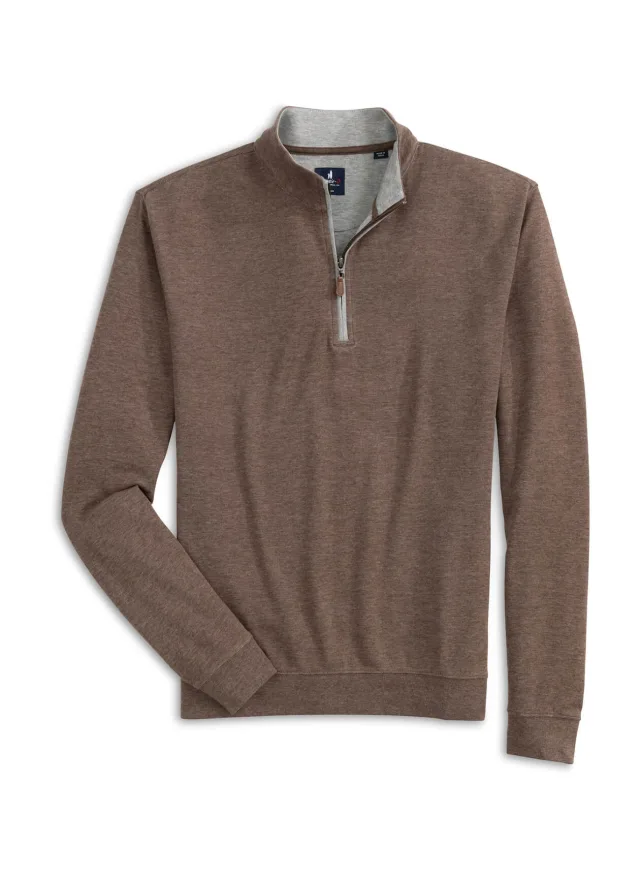 Johnnie-O Men's Sully Quarter-Zip · Grizzly · Supplier photo