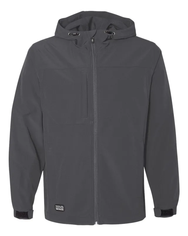 5310 Men's Apex Soft Shell Hooded Jacket · Charcoal · front · Garment reference