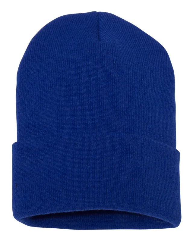 1501KC Cuffed Beanie · Royal · front · Garment reference