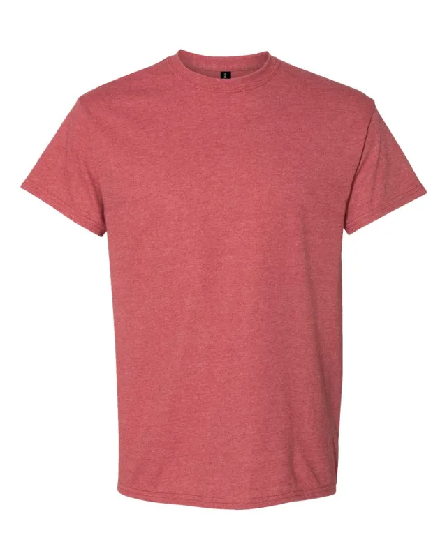 8000 Unisex DryBlend® T-Shirt · Heather Scarlet Red · front · Garment reference