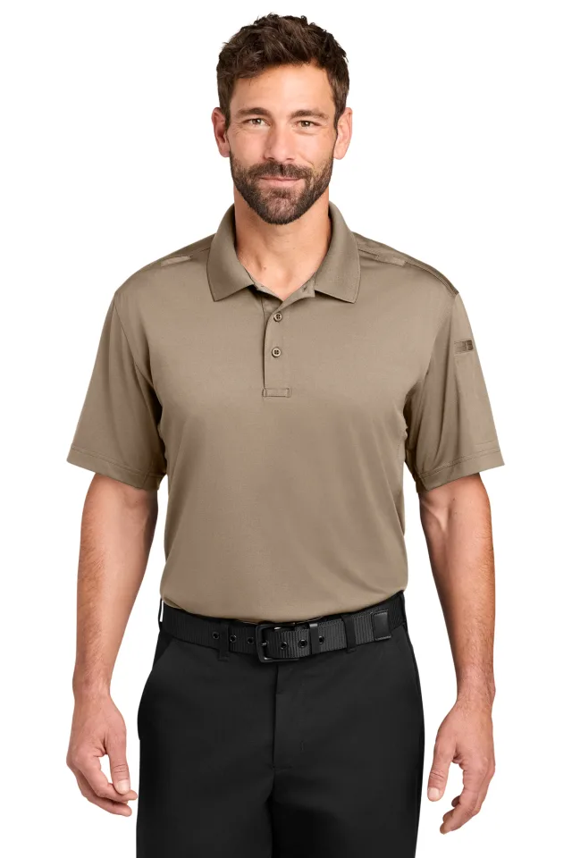CornerStone® Workwear Pro Tactical Polo · Silver Tan · front · Garment reference
