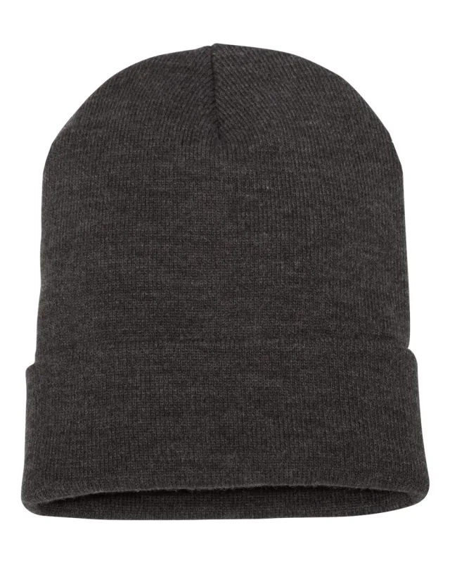 1501KC Cuffed Beanie · Dark Grey · front · Garment reference
