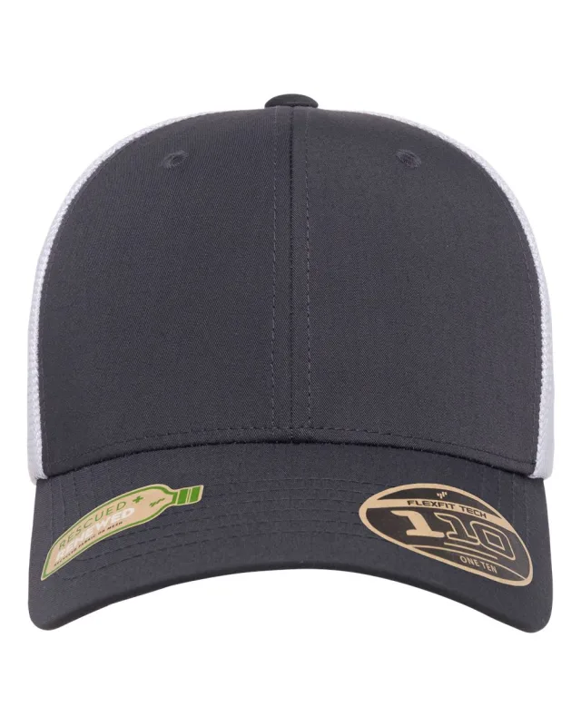 110R 110® Recycled Mesh Cap · Charcoal/ White · front · Garment reference