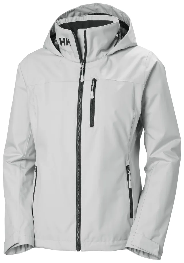 Helly Hansen Women's Crew Hooded Midlayer Jacket 2.0 · Grey Fog · Supplier photo
