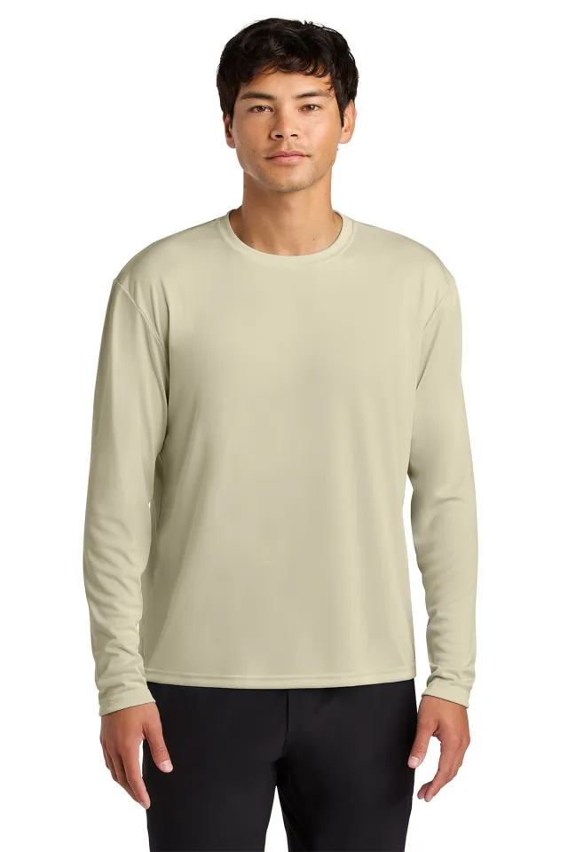 A4 Cooling Performance Long Sleeve Tee · Sand · front · Garment reference