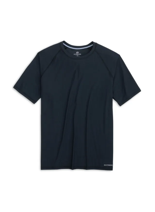 Southern Tide Men's Brrr-illiant Performance T-Shirt · Caviar Black · Supplier photo