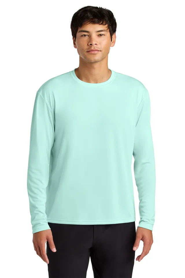 A4 Cooling Performance Long Sleeve Tee · Pastel Mint · front · Garment reference