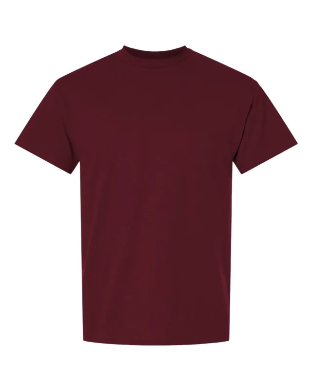 8000 Unisex DryBlend® T-Shirt · Maroon · front · Garment reference