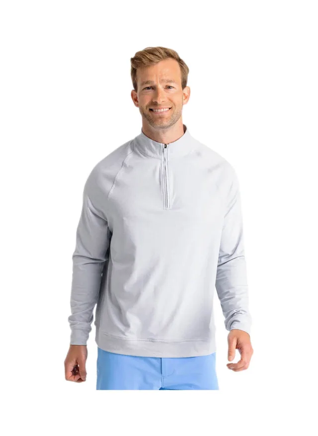 Southern Tide Men's Cruiser Heather Quarter-Zip official supplier product photo
